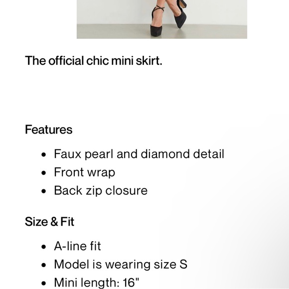 Dynamite Jeweled Mini Skirt - Picture 5 of 5